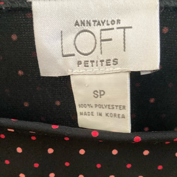 ❌GIFTED❌NWOT Ann Taylor Loft Petites • 2 piece set Pink/Blush Polka Dots SP - Picture 4 of 6
